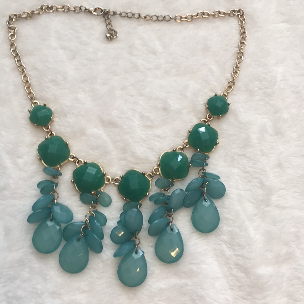 Green Statement Necklace